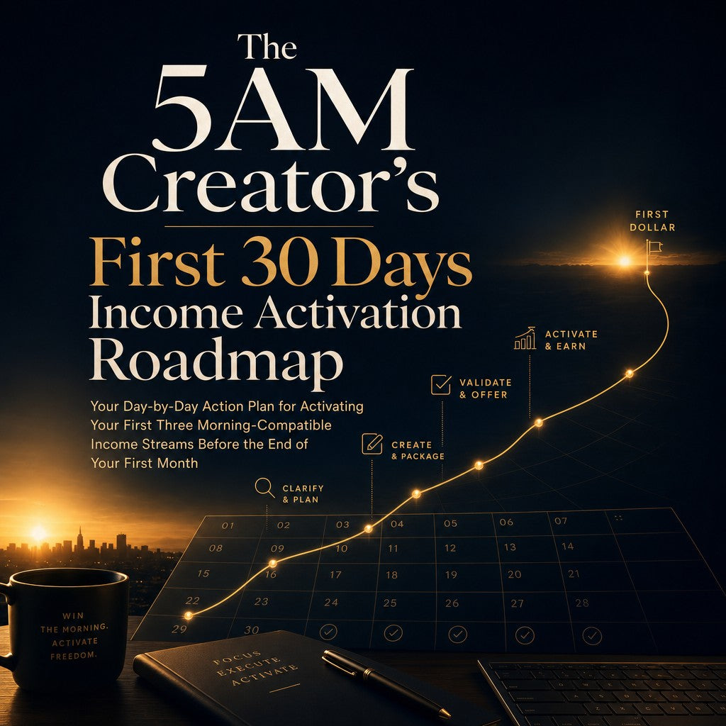 The 5AM Creator's First 30 Days Income Activation Roadmap