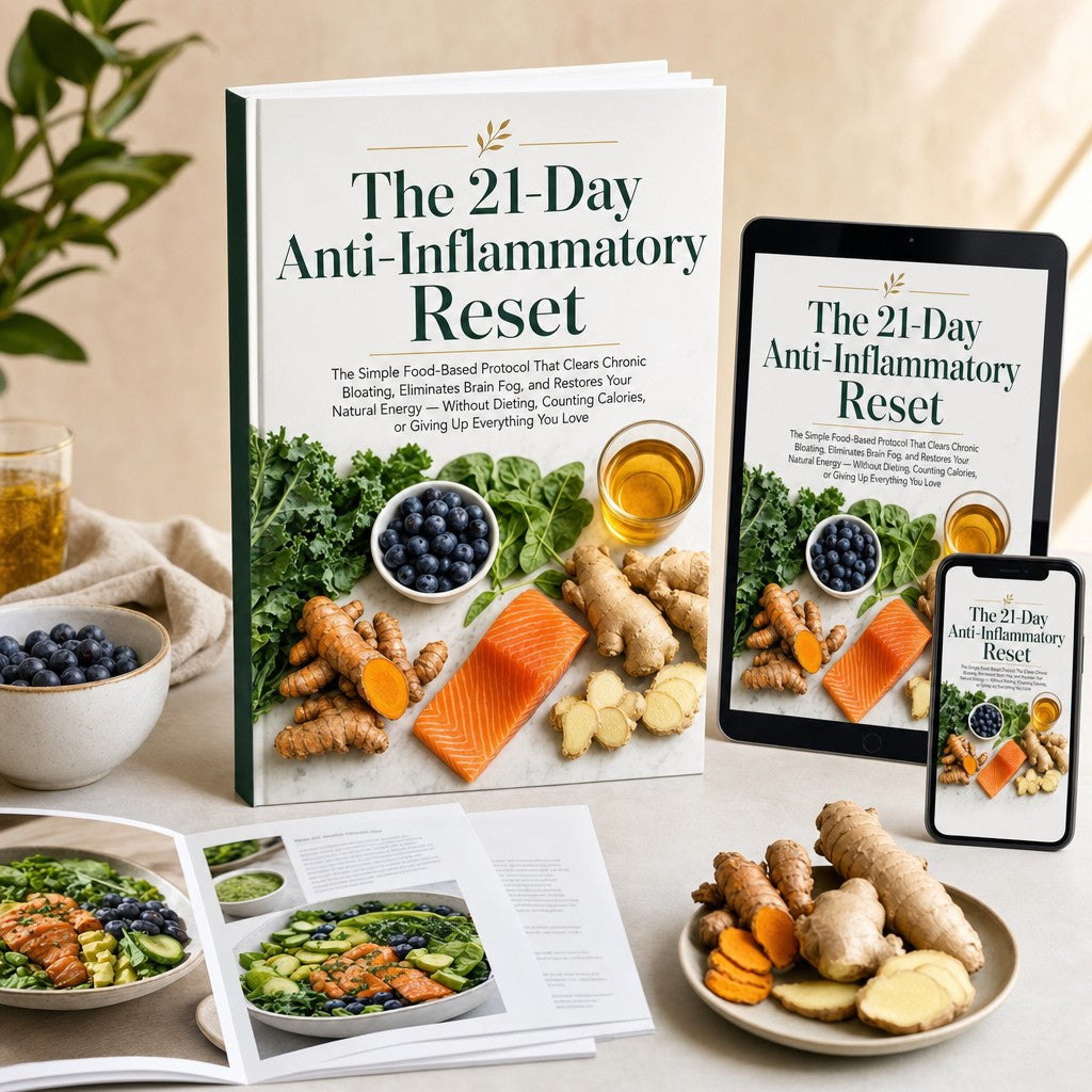 The 21-Day Anti-Inflammatory Reset: The Simple Food-Based Protocol That Clears Chronic Bloating, Eliminates Brain Fog, and Restores Your Natural Energy — Without Dieting, Counting Calories, or Giving Up Everything You Love