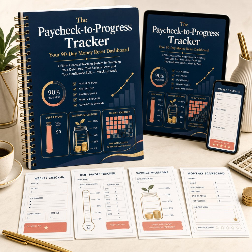 The Paycheck-to-Progress Tracker: Your 90-Day Money Reset Dashboard