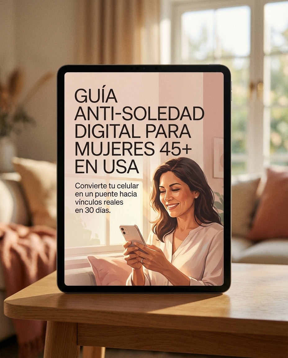 Guía Anti-Soledad Digital para Mujeres 45+ en USA