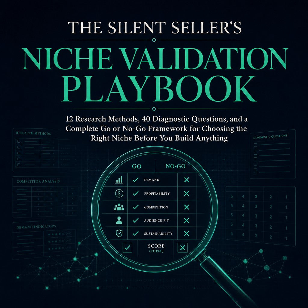 The Silent Seller's Niche Validation Playbook