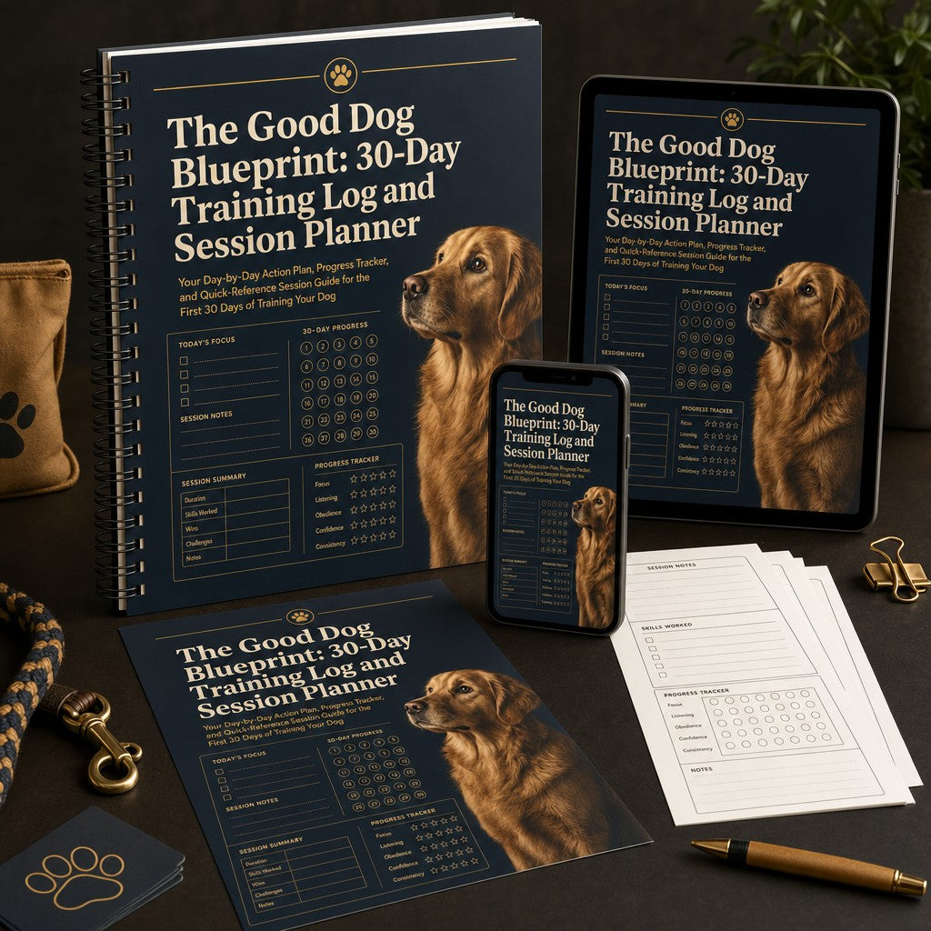 The Good Dog Blueprint: 30-Day Training Log and Session Planner