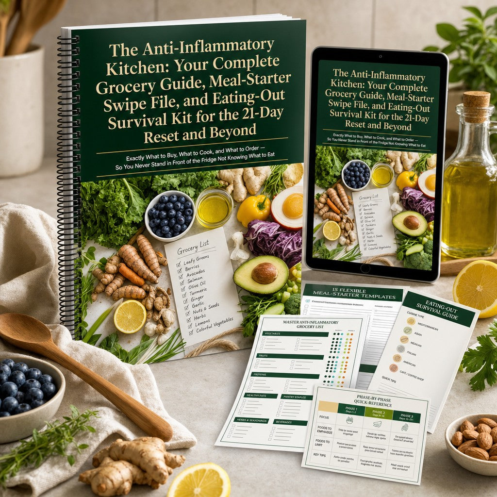 The Anti-Inflammatory Kitchen: Your Complete Grocery Guide, Meal-Starter Swipe File, and Eating-Out Survival Kit for the 21-Day Reset and Beyond
