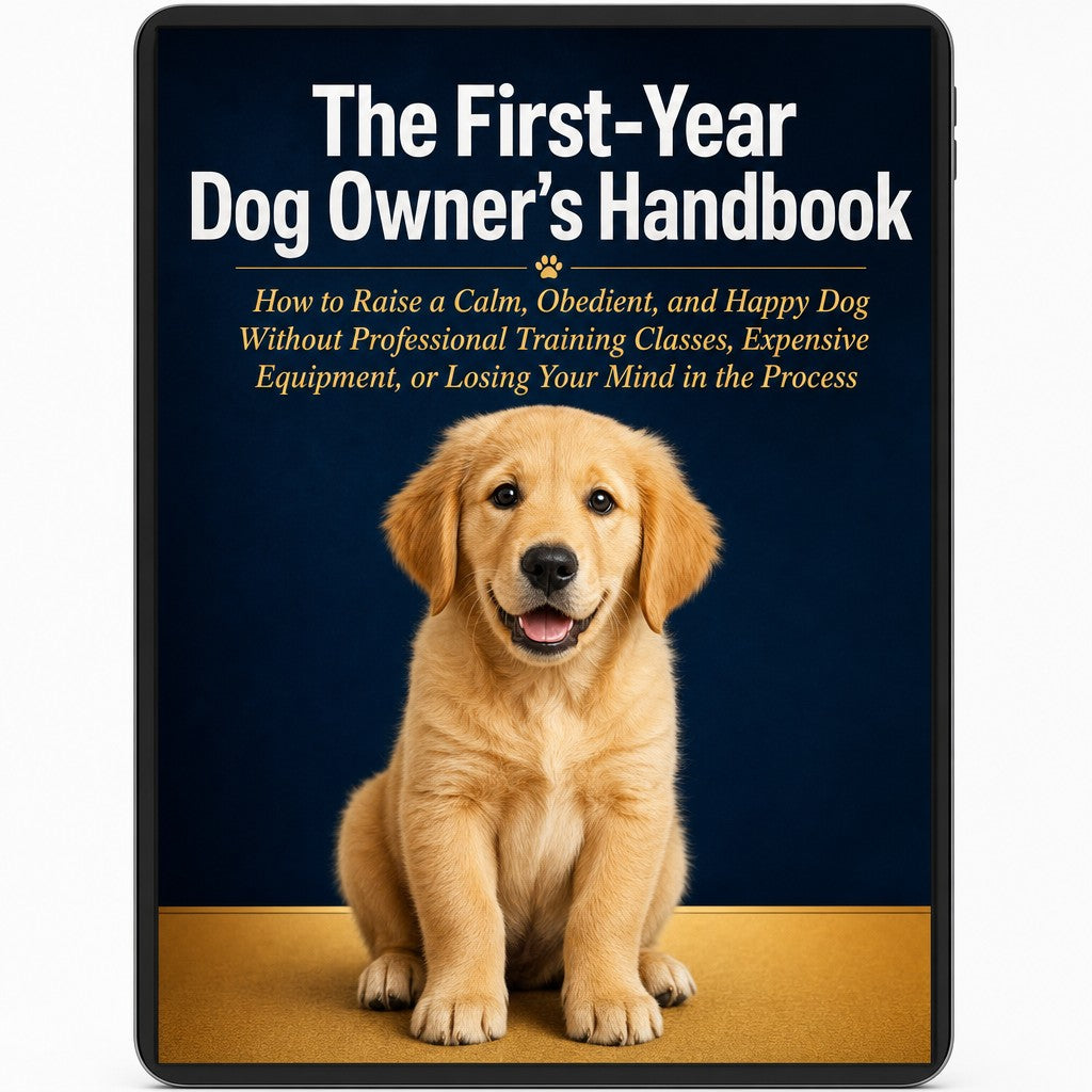 The First-Year Dog Owner's Handbook: How to Raise a Calm, Obedient, and Happy Dog Without Professional Training Classes, Expensive Equipment, or Losing Your Mind in the Process