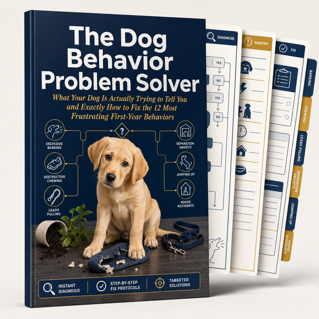 The Dog Behavior Problem Solver: What Your Dog Is Actually Trying to Tell You and Exactly How to Fix the 12 Most Frustrating First-Year Behaviors